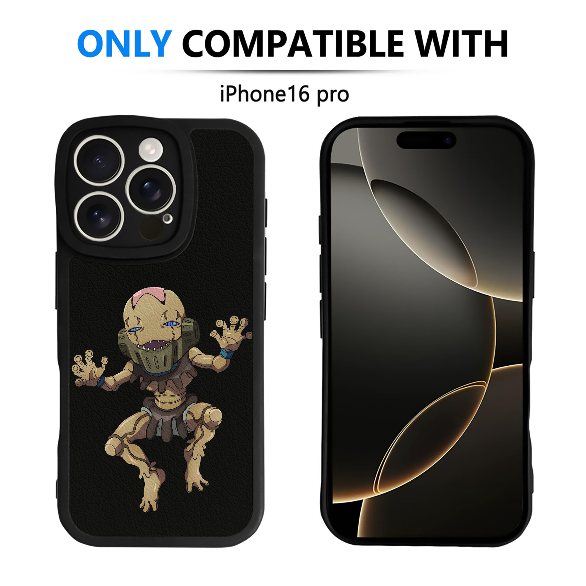 （画像用） ジョジョの奇妙な冒険 JoJo's Bizarre Adventure 【iPhone 16シリーズ対応】シリコンスマホケース（レザー調） 材質：シリコン